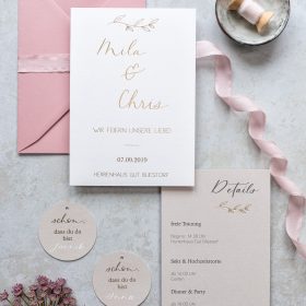 individuelle Papeterie Flatlay