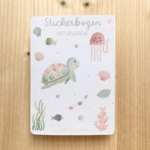 Stickerbogen Unterwasserwelt