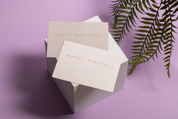 goldverliebt Karte happy birthday Übersicht